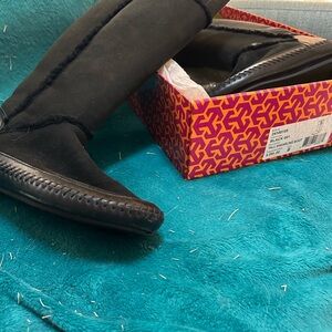 Tory Burch Black Tall Boots